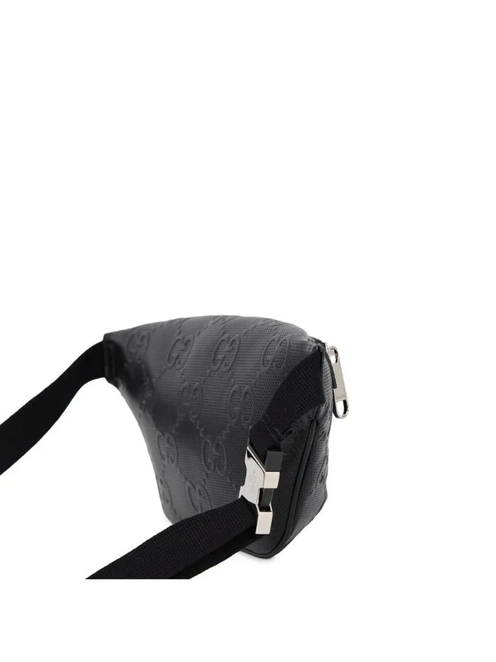 Gucci Belt Bag GG Embossed Bag Leather Black